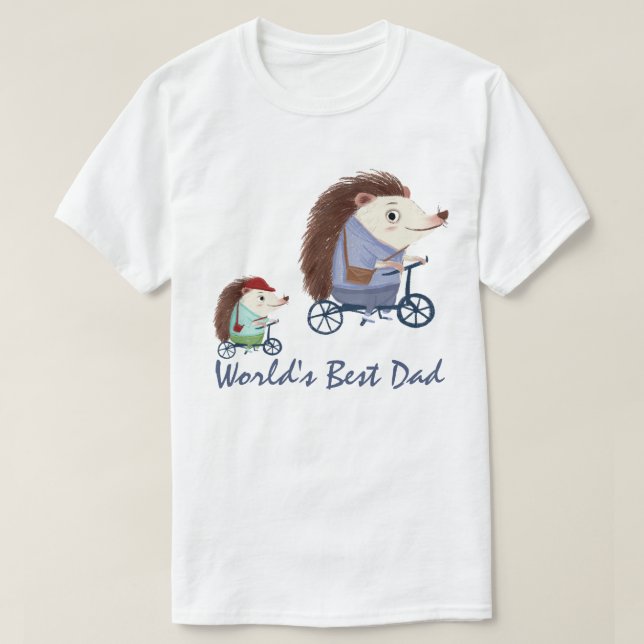 El mejor papá del mundo - Camiseta bebé y edgehog (Diseño del anverso)
