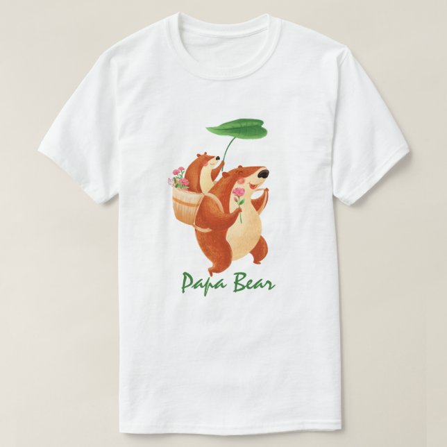 El mejor papá del mundo - Camiseta para oso y bebé (Diseño del anverso)