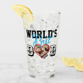 El mejor papá del mundo con foto de vidrio