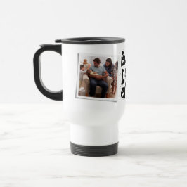 El mejor papá del mundo en dos fotos tazas moderna