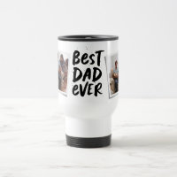 El mejor papá del mundo en dos fotos tazas moderna