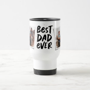 El mejor papá del mundo en dos fotos tazas moderna
