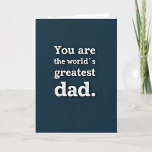 El Mejor Papá del Mundo Tarjeta Turquesa