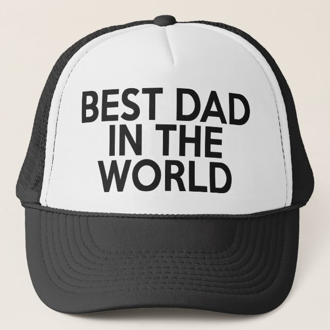 El mejor papá en el gorra del camionero del mundo (Anverso)