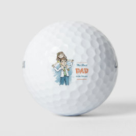 El mejor papá en las bolas de golf del mundo