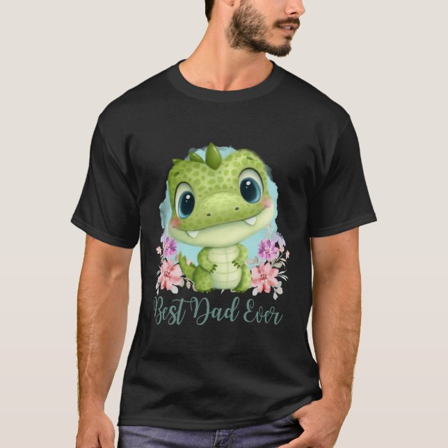 El mejor papá jamás adoró la camiseta de los dinos (Anverso)
