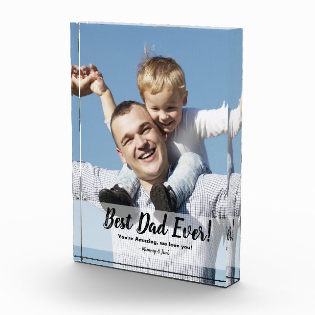 ¡El mejor papá jamás! Día del Padre de la Foto del (Derecha)