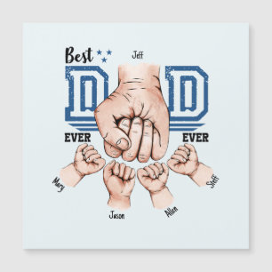 El mejor papá jamás Personalizado Fist Bump - Cuat