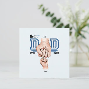 El mejor papá jamás Personalizado Fist Bump - Un n