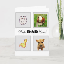 ¡El mejor papá jamás! Tarjeta de felicitación por