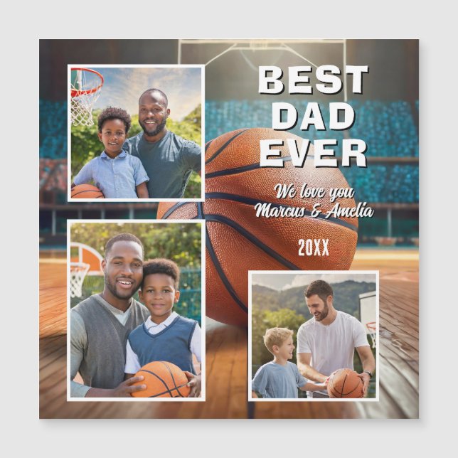 El mejor papá moderno de los 3 Collages de fotos D (Anverso)