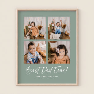 El mejor papá verde de los cuatro Posters fotográf