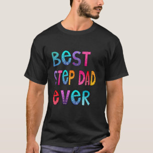 El mejor paso papá siempre colorido, la camiseta d