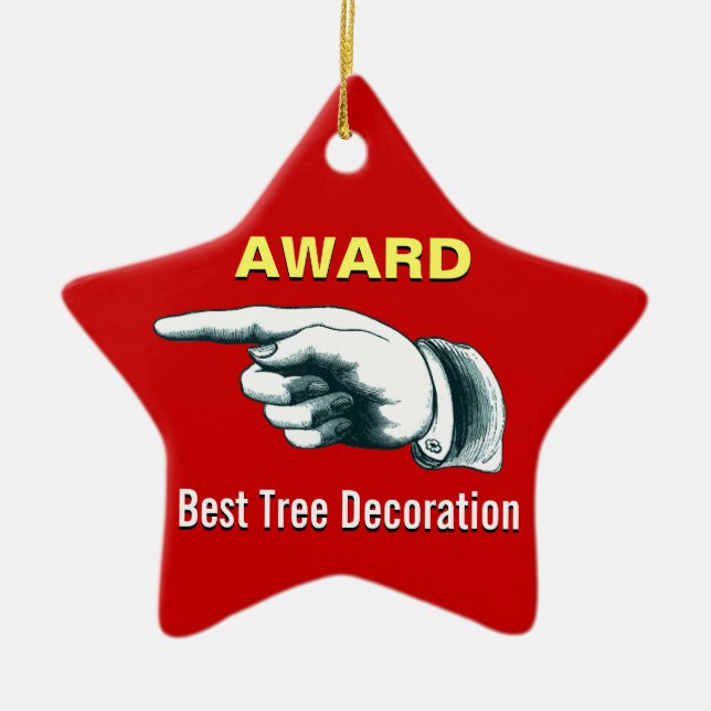El mejor premio de la decoración del árbol (Frente)