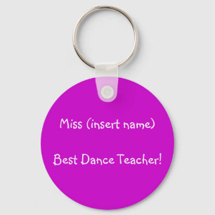 ¡El mejor profesor de la danza! - llavero