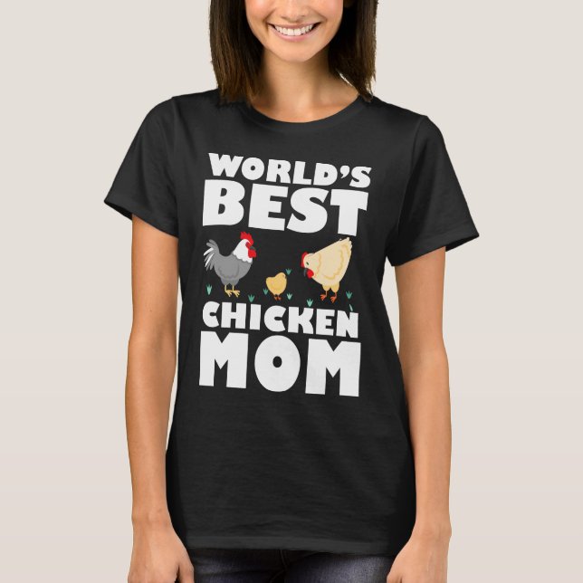 El mejor regalo de camiseta de madre de pollo de t (Anverso)