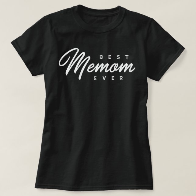 El mejor regalo de la camiseta de Memom para las m (Diseño del anverso)
