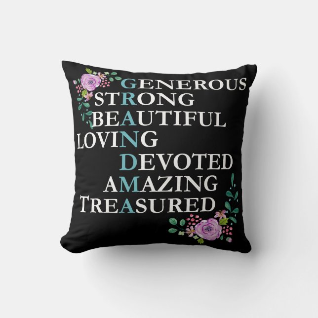 El mejor regalo de la gran abuela para la almohada (Anverso)