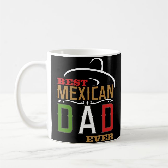 El mejor regalo mexicano de la taza de café del (Izquierda)