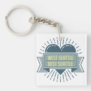 El mejor Seattle llavero de Seattle del oeste,