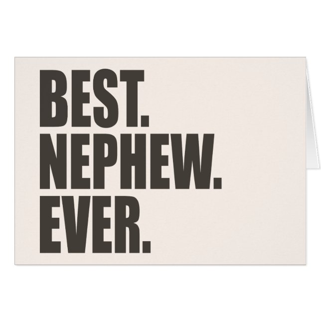 El mejor. Sobrino. Nunca (Anverso (Horizontal))