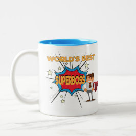 El mejor SUPERBOSS del mundo - taza divertida del