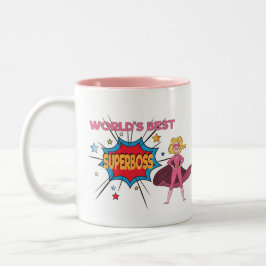 El mejor SUPERBOSS del mundo - taza divertida del