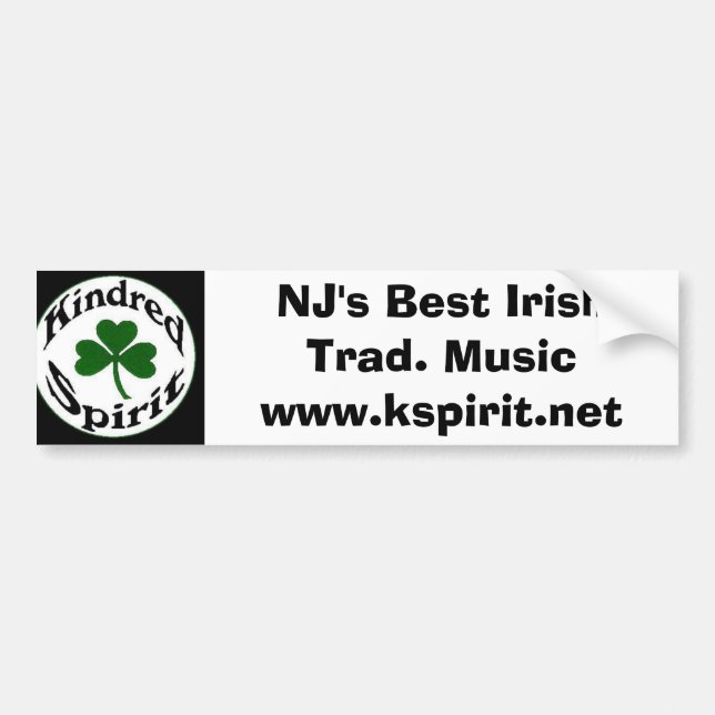 El mejor tradicional irlandés de NJ. Pegatina de (Frente)