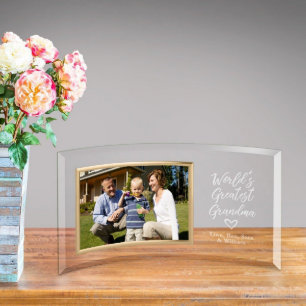 El mejor vidrio Photoframe de la abuela del mundo