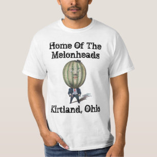 El melón de Melonheads dirige camisetas del Dr.