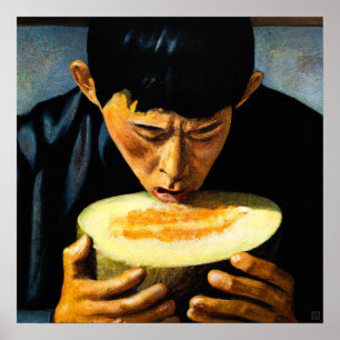 El Melon Eater - Impresión de arte de lienzo