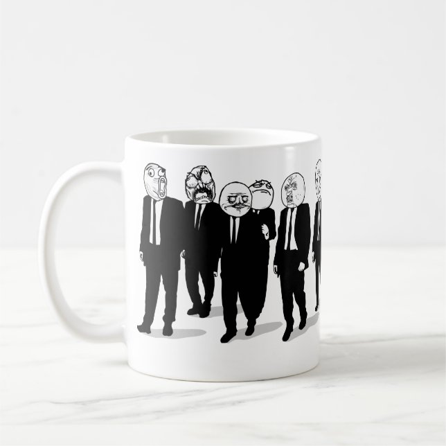 el meme cómico de la rabia hace frente a la taza (Izquierda)