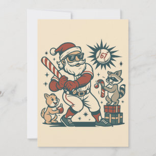 El meme de béisbol de Navidad número 67 de Santa