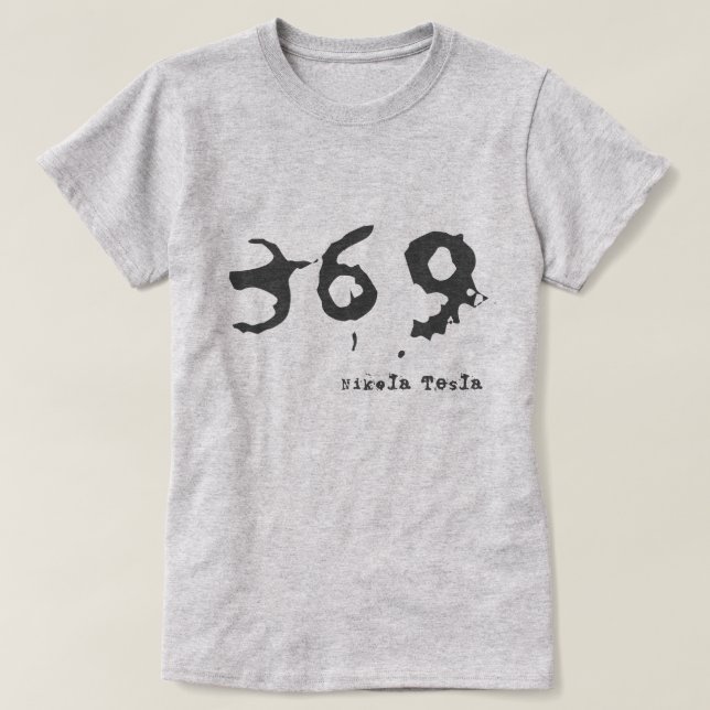 El mensaje 369 de las camisetas de las damas (Diseño del anverso)
