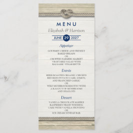 El Menú De Bodas De Playa Rústica De Knot