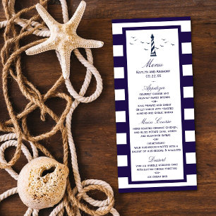 El menú de la colección de Bodas del faro náutico