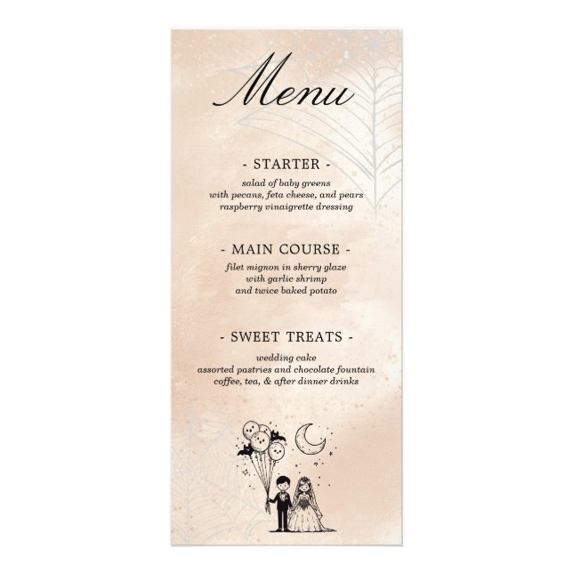 El menú Pareja Pequeña (Frente)