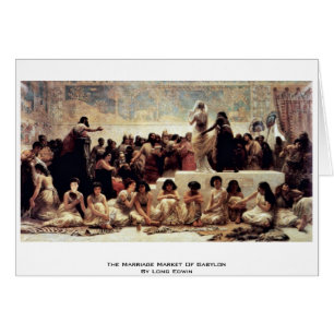 El mercado de la boda de Babilonia de Edwin largo