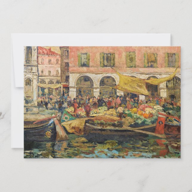 El mercado de la verdura, Venecia | Louis Abel-Tru (Anverso)