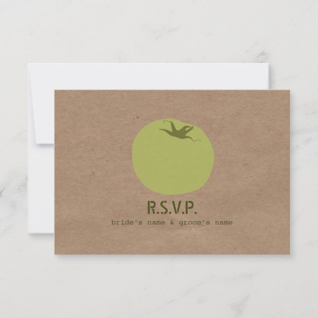 El mercado de los granjeros inspiró la boda RSVP T (Anverso)