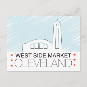 El mercado occidental de la postal de Cleveland