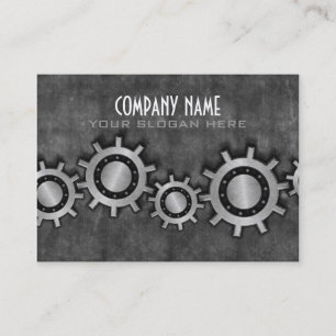 El metal adapta la tarjeta de visita