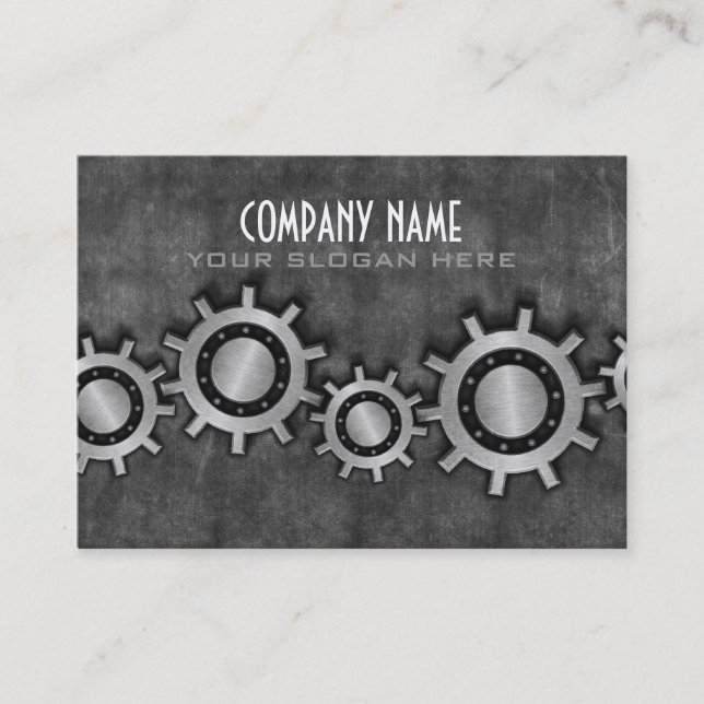 El metal adapta la tarjeta de visita (Anverso)