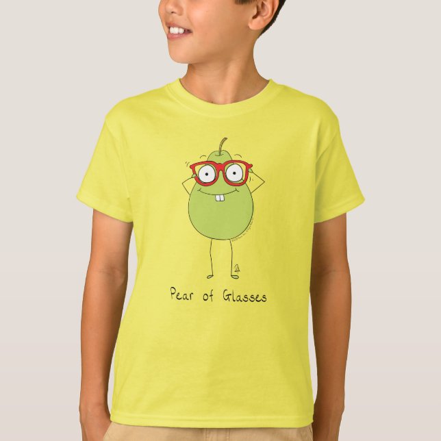 El miedo de los anteojos es gracioso y la camiseta (Anverso)