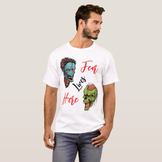El miedo vive aquí – Camiseta masculina de diseño 