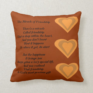 El milagro de la almohada del poema de la amistad