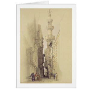 El minarete de la mezquita de El Rhamree, El Cairo