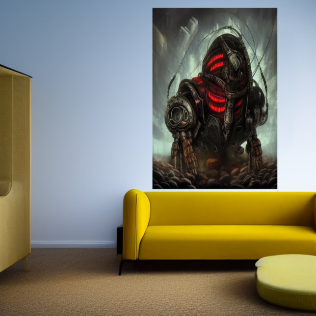 El minero de mech subterráneo | Poster de arte de  (Subido por el creador)