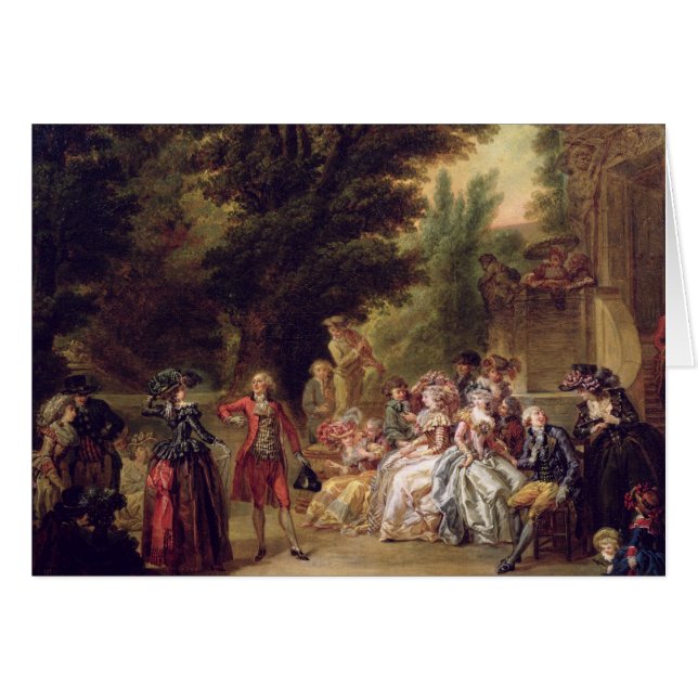 El minué debajo del roble, 1787 (Anverso (Horizontal))