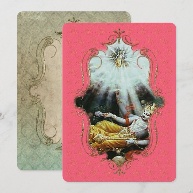 El Místico De La India 14 - Tarjeta De Saludo (Anverso / Reverso)